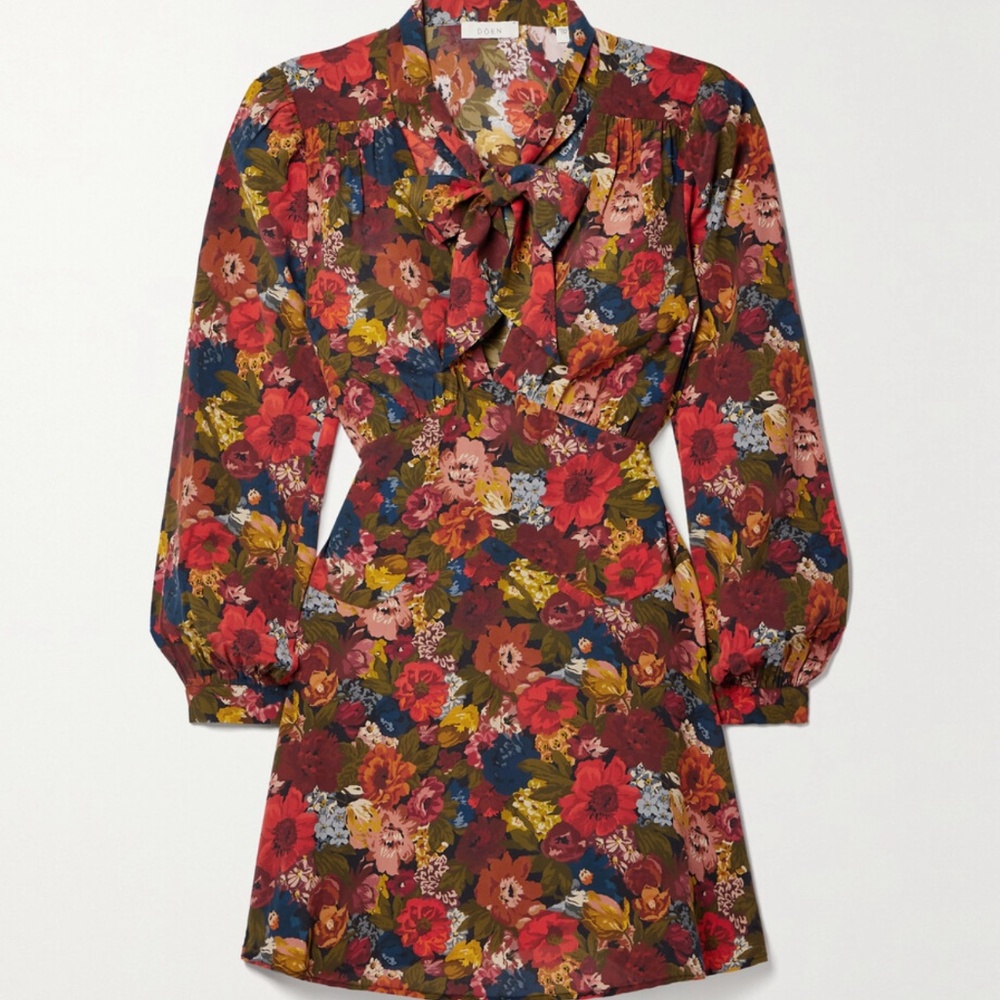 Doen Winter Floral Mini Dress